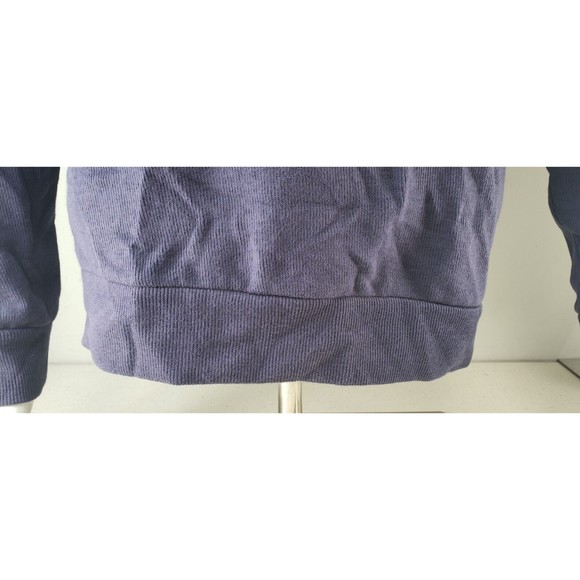 U.S. Polo Assn Mens Quarter Zip Flat Back Rib Pullover Navy Blue Size L - Picture 4 of 16